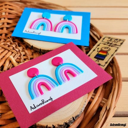 گوشواره رنگین کمان آنلاین شاپ آدم رنگی